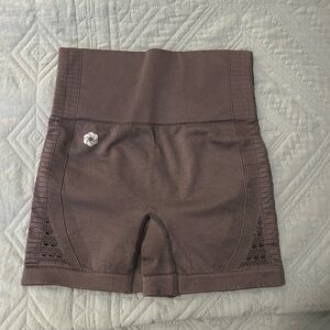 Women's Brown High-Waisted Shorts